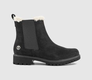 Timberland Womens Lyonsdale Chelsea Boots Black Nubuck, 4