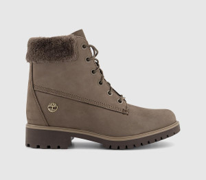 Timberland Womens Lyonsdale Boots Medium Brown Nubuck, 4