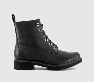 Timberland Womens Lyonsdale Boots Black Leather, 3.5
