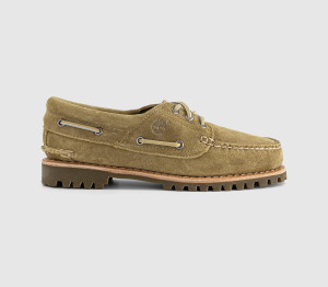 Timberland Womens Noreen Boat Shoes Medium Beige Suede Natural, 4