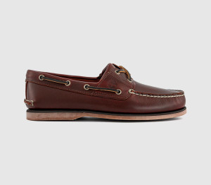 Timberland Mens Classic Boat Shoes Root Bear Red, 10