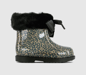 Igor Kids Bimbi Soft Toddler Wellies Leopard Black, 5infant