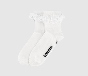 Dr. Martens Frill Socks White, S/M