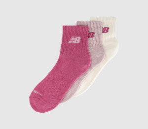 New Balance Socks Socks Everyday Ankle Socks 3 Pack Pink Satin Sea Salt Stone Pink