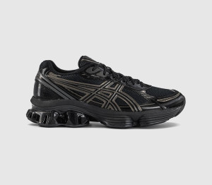 Asics Womens Gel-kinetic Fluent Trainers Black Graphite Grey, 6