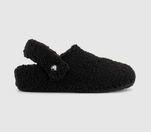 Crocs Mens Classic Cozzy Men's Clogs Black, 6