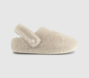 Crocs Womens Classic Cozzzy Slippers Stucco Natural, 4
