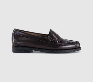 G.H Bass Womens Weejun II Penny Loafers Chocolate Leather In Brown, 7