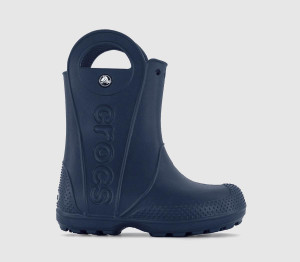Crocs Kids Handle It Toddler Rain Boots Navy Blue, 6infant