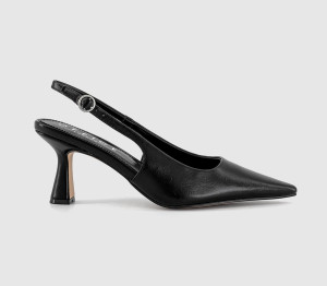 OFFICE Womens Hettie Slingback Court Heels Black, 5