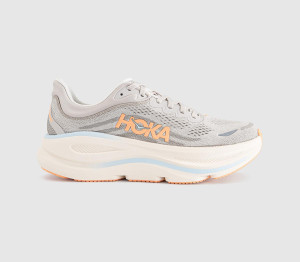 HOKA Womens Bondi 9 Trainers River Rock Grey Mineral Ore, 4.5