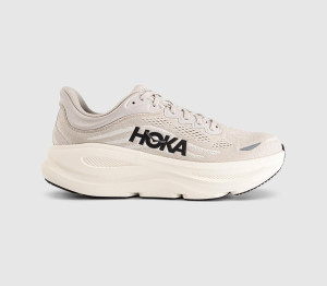HOKA Mens Bondi 9 Trainers River Rock Grey Alabaster, 12