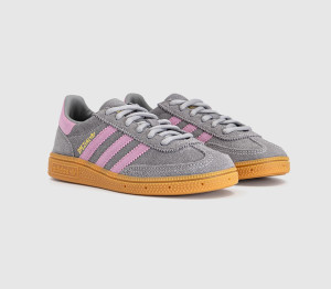 Adidas Kids Handball Spezial Youth Trainers Grey Pink, 12 Youth