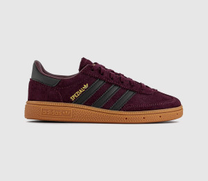 Adidas Kids Handball Spezial Youth Trainers Maroon Black Gum Brown, 11 youth