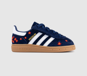 Adidas Kids Handball Spezial Infant Trainers Dark Blue Red White Flower Gum, 9infant