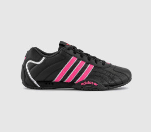 Adidas Womens Adiracer Lo Trainers Black Lucid Pink Silver Metallic, 4
