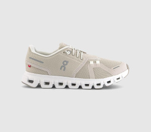 ON Girls Cloud 6 Trainers Pearl White F, 5