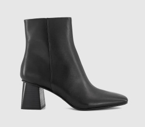 OFFICE Womens Alicia Block Heel Ankle Boots Black, 8