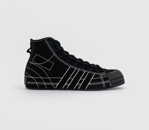 adidas Boys Y-3 Y-3 Nizza Hi Trainers Black, Size: 4