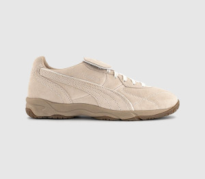 Puma King Indoor Trainers Represent Light Sand Frosted Ivory In Natural, 8