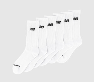 New Balance Socks Nb Everyday Crew 6 Pack White Black, M