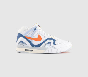 Nike Kids Air Tech Challenge II QS White Tart Stone Blue Football Grey Pure Platinum, 4