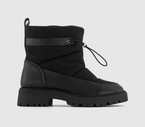 OFFICE Girls Black Textile Alps Snow Boots, Size: 5