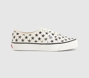 Vans LX Authentic 44 Trainers Stars Marshmallow Black In White, 10
