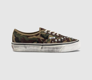 Vans LX Authentic 44 Trainers Combat Woodland Camo In Brown, 10
