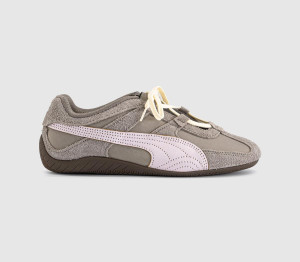 Puma Womens Speedcat Go Trainers Mouse Gray Powder Pink Grey, 5