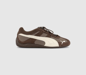 PUMA Womens Speedcat Go Trainers Chocolate Alpine Snow In Brown, 8.5