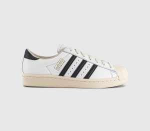 adidas Kids Superstar Vintage Trainers Core White Core Black Cream White, 4.5