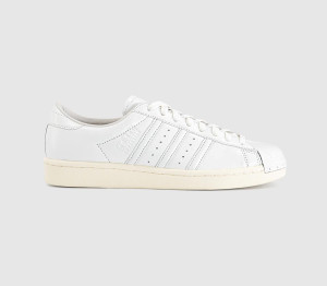 Adidas Superstar Vintage Trainers Core White Core White Cream White, 10