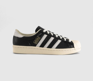 Adidas Superstar Vintage Trainers Core Black Core White Cream White, 6