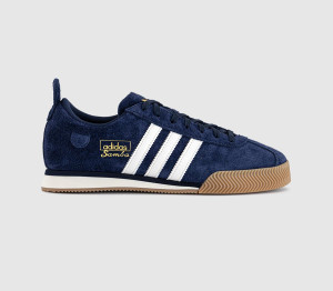 Adidas Mens Samba 62 Trainers Night Indigo Chalk White Gum Purple, 11