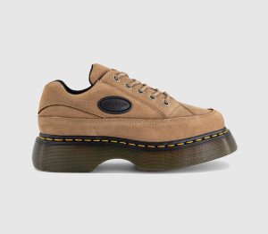 Dr. Martens Buzz 5 Eye Shoes Cocoa Brown Milled Nubuck, 3