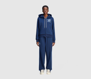 Adidas Consortium Womens Blue Fabric Track Pants, Size: M