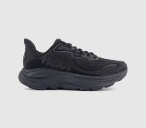 HOKA Mens Clifton 10 Trainers Black, 11