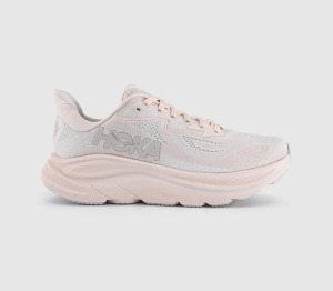 HOKA Womens Clifton 10 Trainers Beech Wood Stucco F In Brown, 5.5