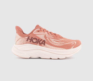 Hoka Clifton 10 Trainers Rose Latte Blush F Pink, 4