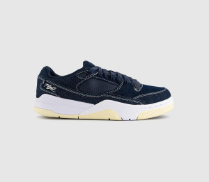 Jordan Kids Flight Court Trainers Obsidian Alabaster White In Grey, 4