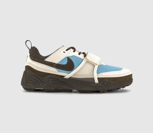 Nike Kids Zoom Field Jaxx Trainers Leche Blue Baroque Brown, Size: 5.5