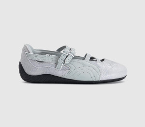 Puma Womens Speedcat Ballet Pumps White Croc, 3