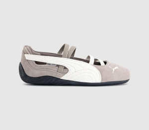 Puma Womens Speedcat Ballet Trainers Mouse Grey Black, 3.5