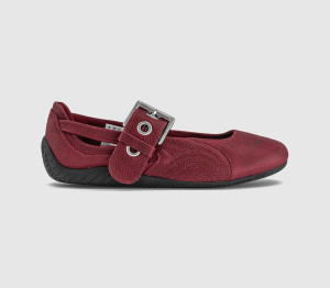 Puma Womens Speedcat Ballet Pumps Garnet Glow Black, 5.5