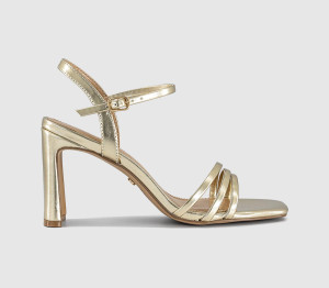 OFFICE Womens Honey Strappy Heeled Sandals Gold Multi, 6