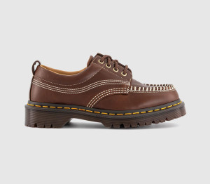 Dr. Martens Womens Lowell Shoes Butterscotch Orleans Brown, 6