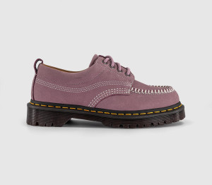 Dr. Martens Womens Lowell Shoes Dusty Rose Milled Nubuck Pink, 4