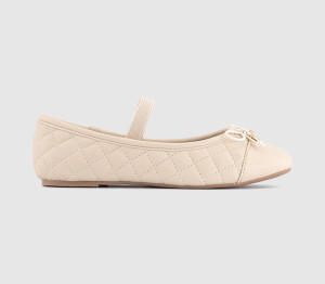 OFFICE Kids Georgia Bow Ballet Pumps Off White, Junior11