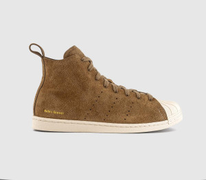 adidas Womens Wales Bonner Superstar Hi Bronze Brown, 4.5